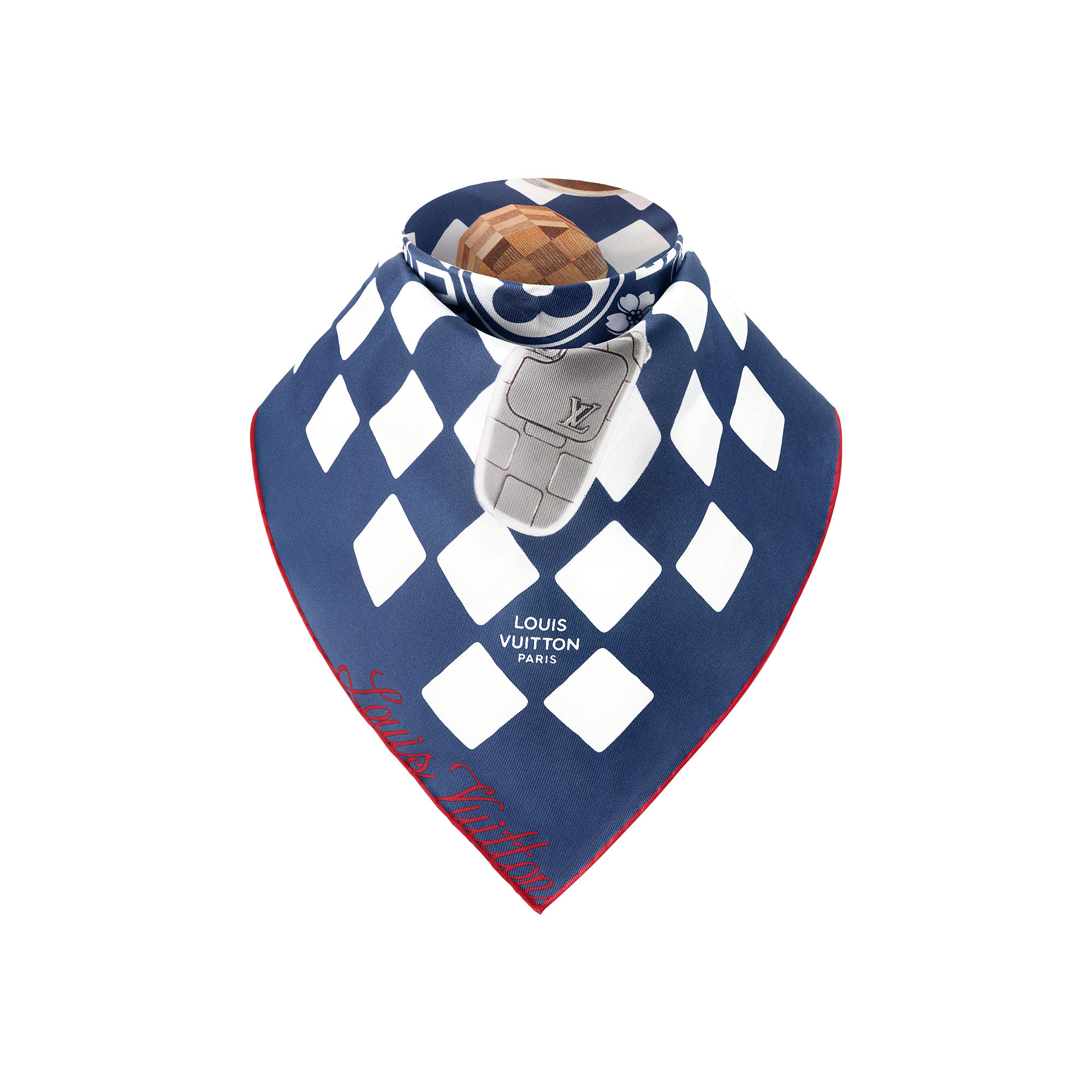 ルイヴィトン LOUISVUITTON ポケットスクエアバンダナシルク ダミエ Silk Squares Silk and Bandanas Accessories | LOUIS VUITTON